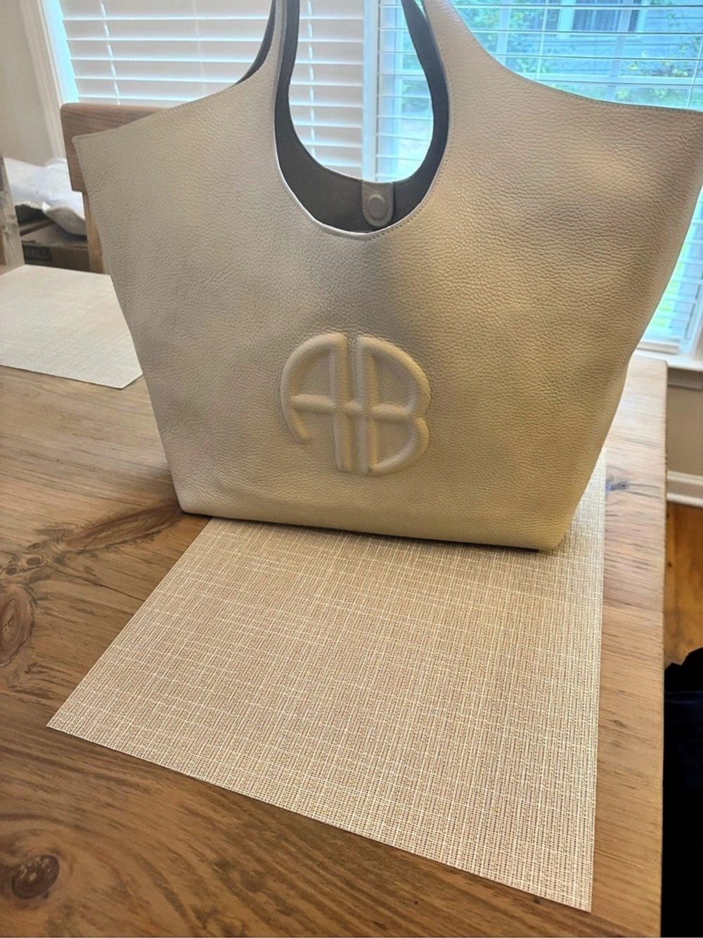 Anine Bing Lili Tote Cream